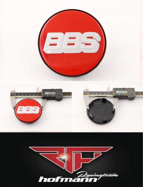 rot / silber 70,6 mm 10023605 Nürburgring BBS Felgendeckel Embleme